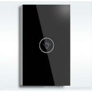 USA Standard 1 gang sensitive touch screen wall switch & light switch with blue LED indicator
